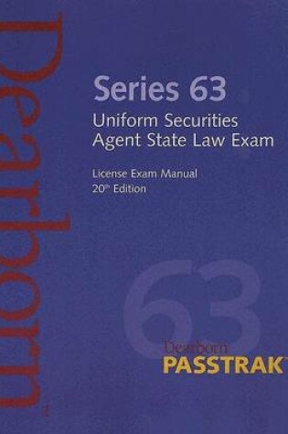 Cover of Series 63 Uniform Securities Agent State Law Exam