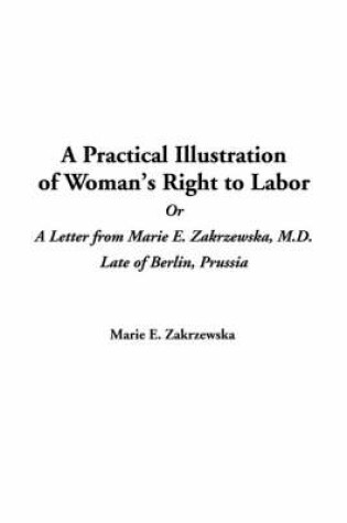 Cover of A Practical Illustration of Woman's Right to Labor or a Letter from Marie E. Zakrzewska, M.D. Late of Berlin, Prussia