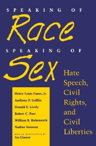 Cover of Speaking of Race, Speaking of Sex