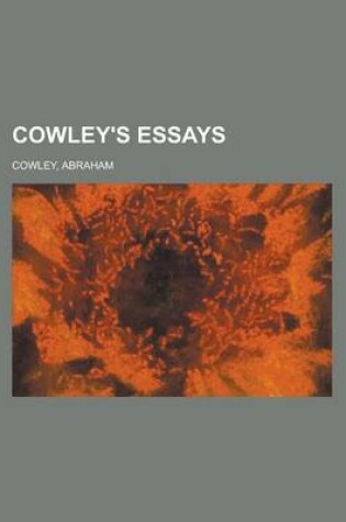 Cover of Cowley's Essays