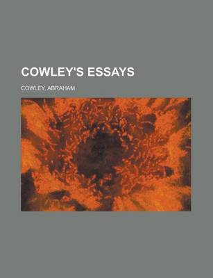 Book cover for Cowley's Essays