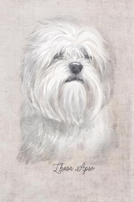 Book cover for Lhasa Apso Dog Portrait Notebook