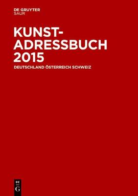 Book cover for Kunstadressbuch Deutschland, OEsterreich, Schweiz 2015