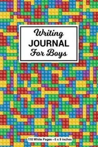 Cover of Writing Journal for Boys 110 White Pages 6x9 inches