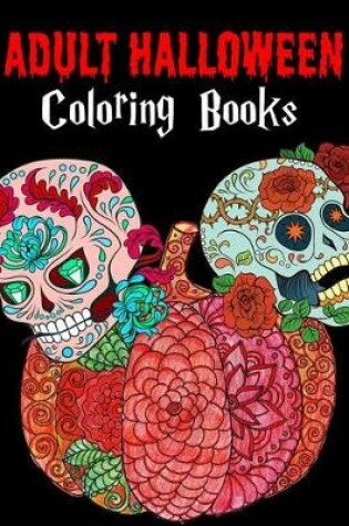 Cover of Adult Halloween Coloring Books