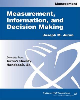 Book cover for Measurement, Information, and Decision Making