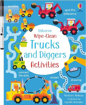 Cover of Wipe-Clean Trucks and Diggers Activities