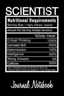 Book cover for Scientist Journal Notebook