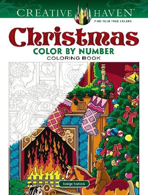 Book cover for Creative Haven Christmas Color by Number