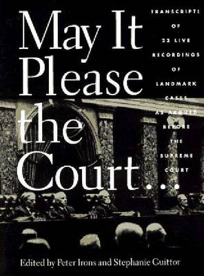 Book cover for May it Please the Court