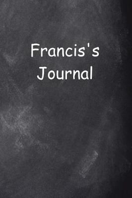 Book cover for Francis Personalized Name Journal Custom Name Gift Idea Francis