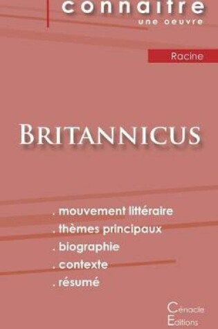 Cover of Fiche de lecture Britannicus de Racine (Analyse litteraire de reference et resume complet)