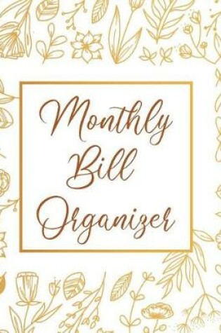 Cover of Monthly Bill Organizer