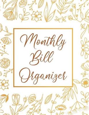 Book cover for Monthly Bill Organizer