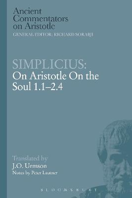 Book cover for Simplicius: On Aristotle On the Soul 1.1-2.4