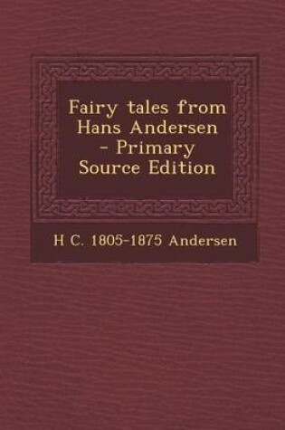 Cover of Fairy Tales from Hans Andersen
