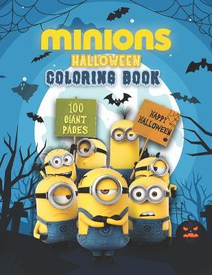 Book cover for Minions Halloween Coloring Book