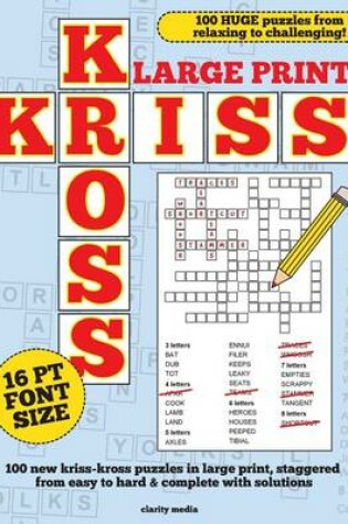 Cover of Large Print Kriss Kross Puzzles