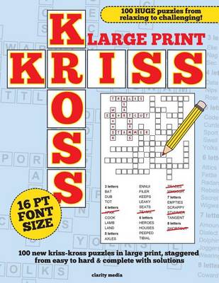 Book cover for Large Print Kriss Kross Puzzles