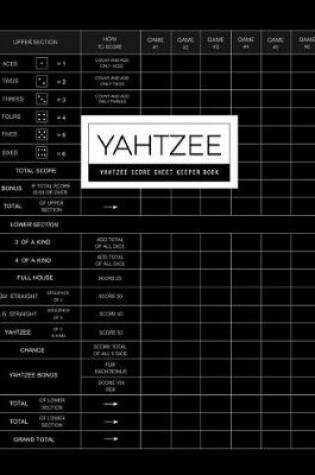 Cover of Yahtzee Score Sheet