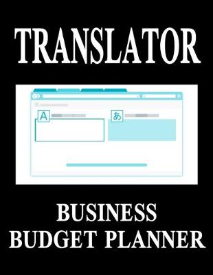 Book cover for Translator Business Budget Planner