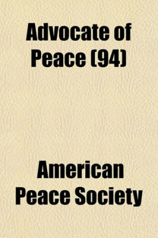 Cover of Advocate of Peace Volume 1-2