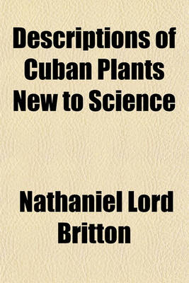 Book cover for Descriptions of Cuban Plants New to Science