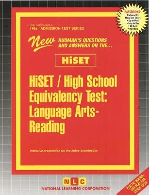 Book cover for HiSET / High School Equivalency Test, Language Arts-Reading