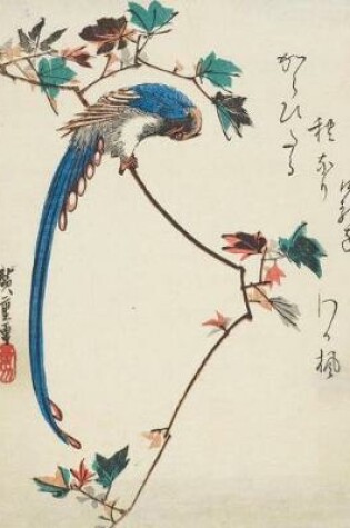 Cover of Blue Magpie on Maple Branch, Ando Hiroshige. Graph Paper Journal