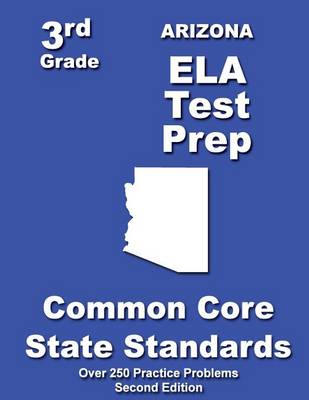 Book cover for Arizona 3rd Grade ELA Test Prep
