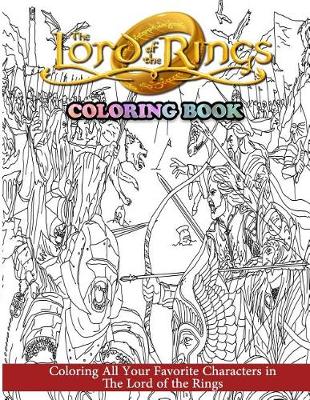 Book cover for The Lord of the Rings Coloring Book