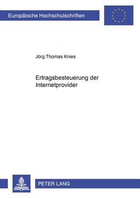 Cover of Ertragsbesteuerung Der Internetprovider