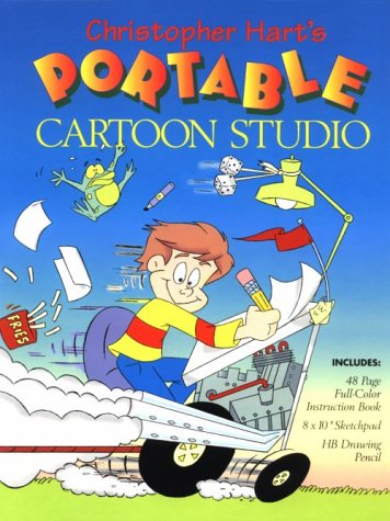 Book cover for Christopher Hart's Portable Cartoon Studio