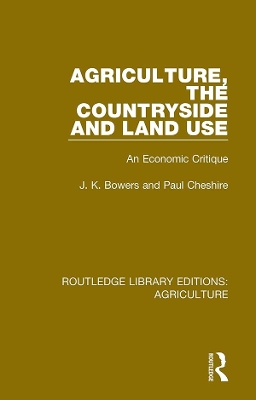 Book cover for Agriculture, the Countryside and Land Use