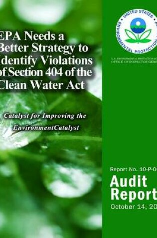 Cover of EPA Needs a Better Strategy to Identify Violations of Section 404 of the Clean Water Act