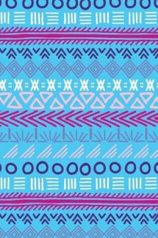 Cover of Journal Notebook Tribal Art Pattern Blue