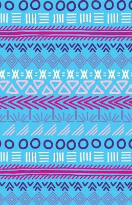 Cover of Journal Notebook Tribal Art Pattern Blue
