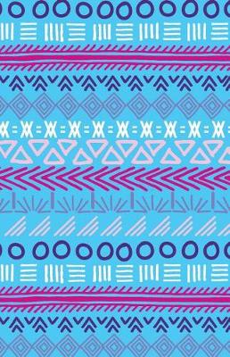 Book cover for Journal Notebook Tribal Art Pattern Blue