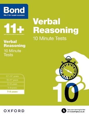 Book cover for Bond 11+: Verbal Reasoning: 10 Minute Tests