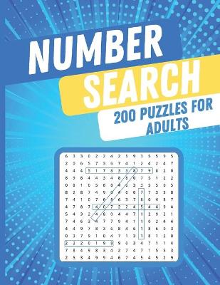 Book cover for Number Search Puzzles for Adults
