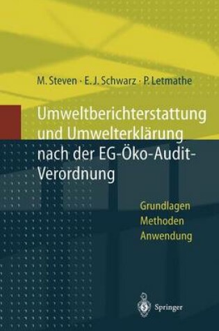 Cover of Umweltberichterstattung und Umwelterklärung nach der EG-Ökoaudit-Verordnung