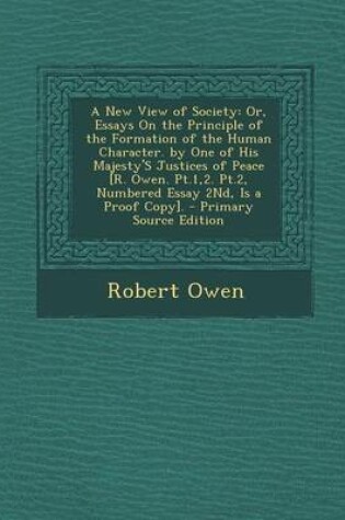 Cover of A New View of Society