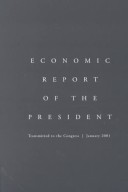 Book cover for Economic Report of Presid-2001