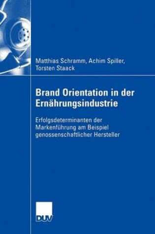 Cover of Brand Orientation in der Ernährungsindustrie