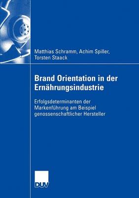 Book cover for Brand Orientation in der Ernährungsindustrie