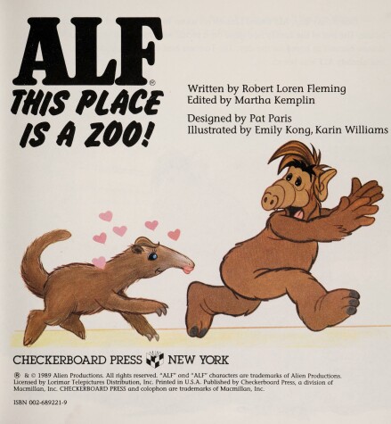 Book cover for Alf, This Place is a Zoo