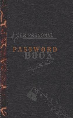 Book cover for The Personal Password Book - Forget Me Nots