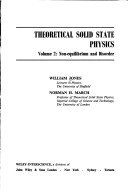 Book cover for Theoretical Solid State Physics