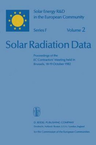 Cover of Solar Radiation Data