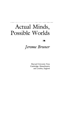Cover of Actual Minds, Possible Worlds
